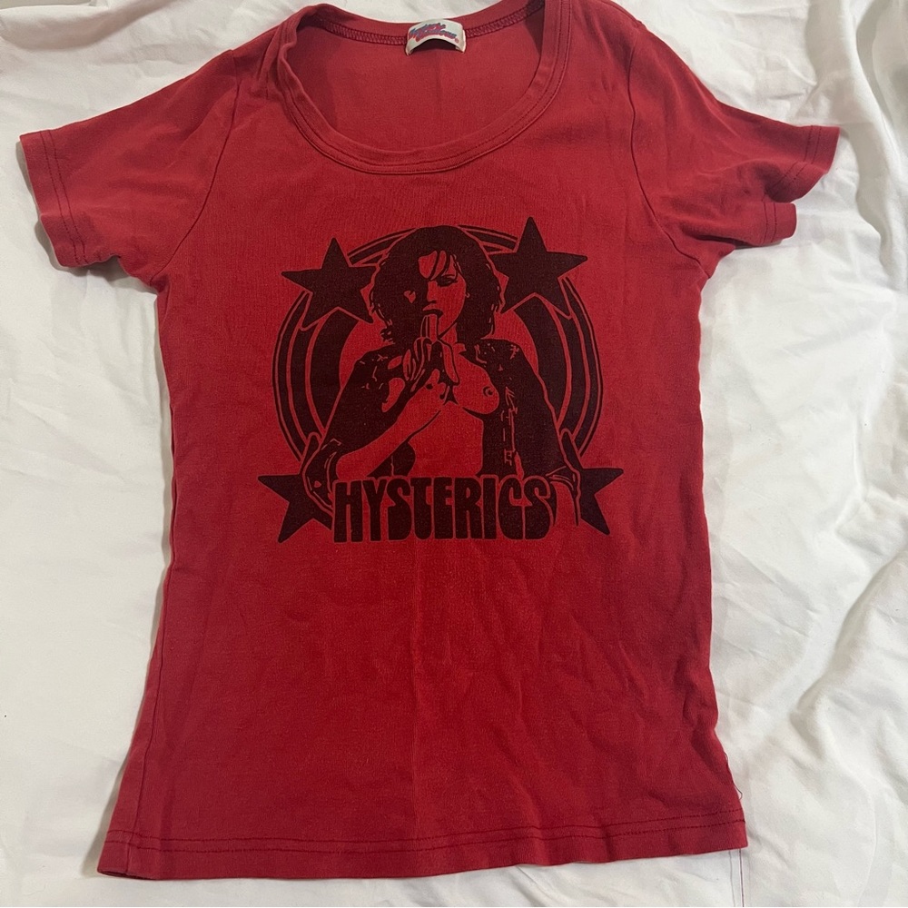 red hysteric glamour top